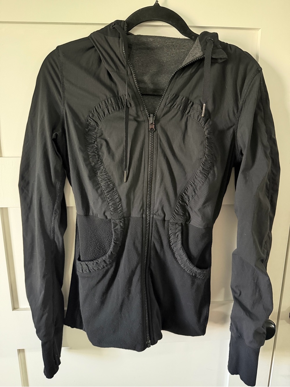 lululemon athletica Black Hooded Bomber Jacket
